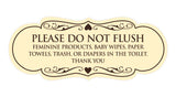 Designer Please Do Not Flush Etiqutte Sign
