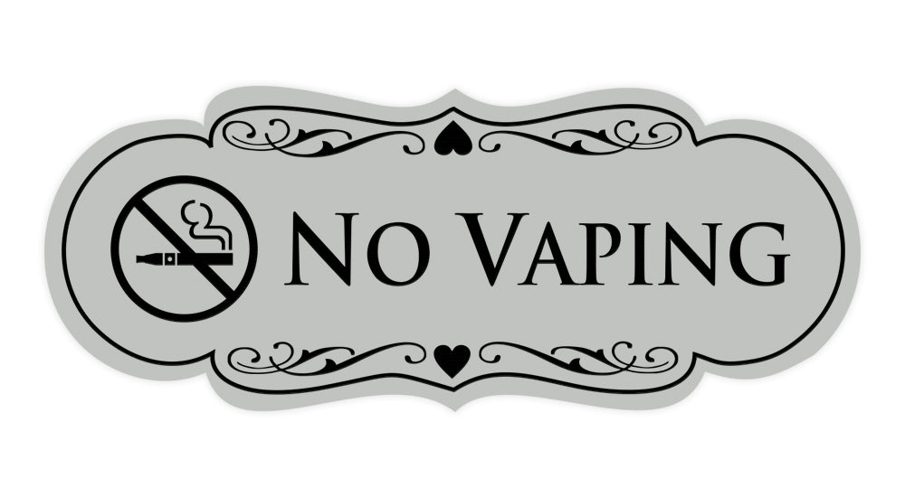 Designer No Vaping Sign