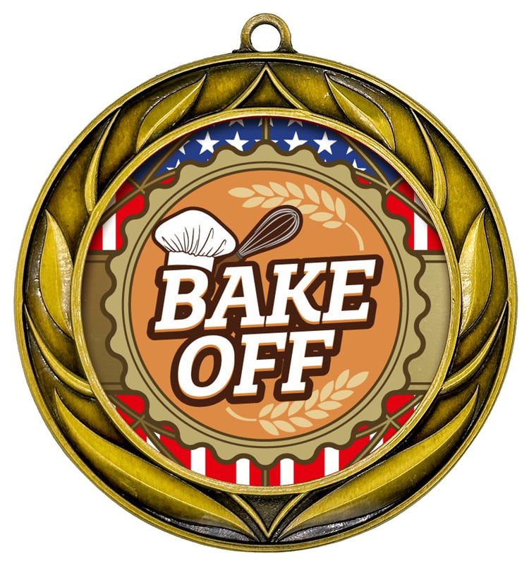 All Quality Wreath Design Bake Off Medal | Competition | High Quality Metal Medal - 1st, 2nd, 3rd Place