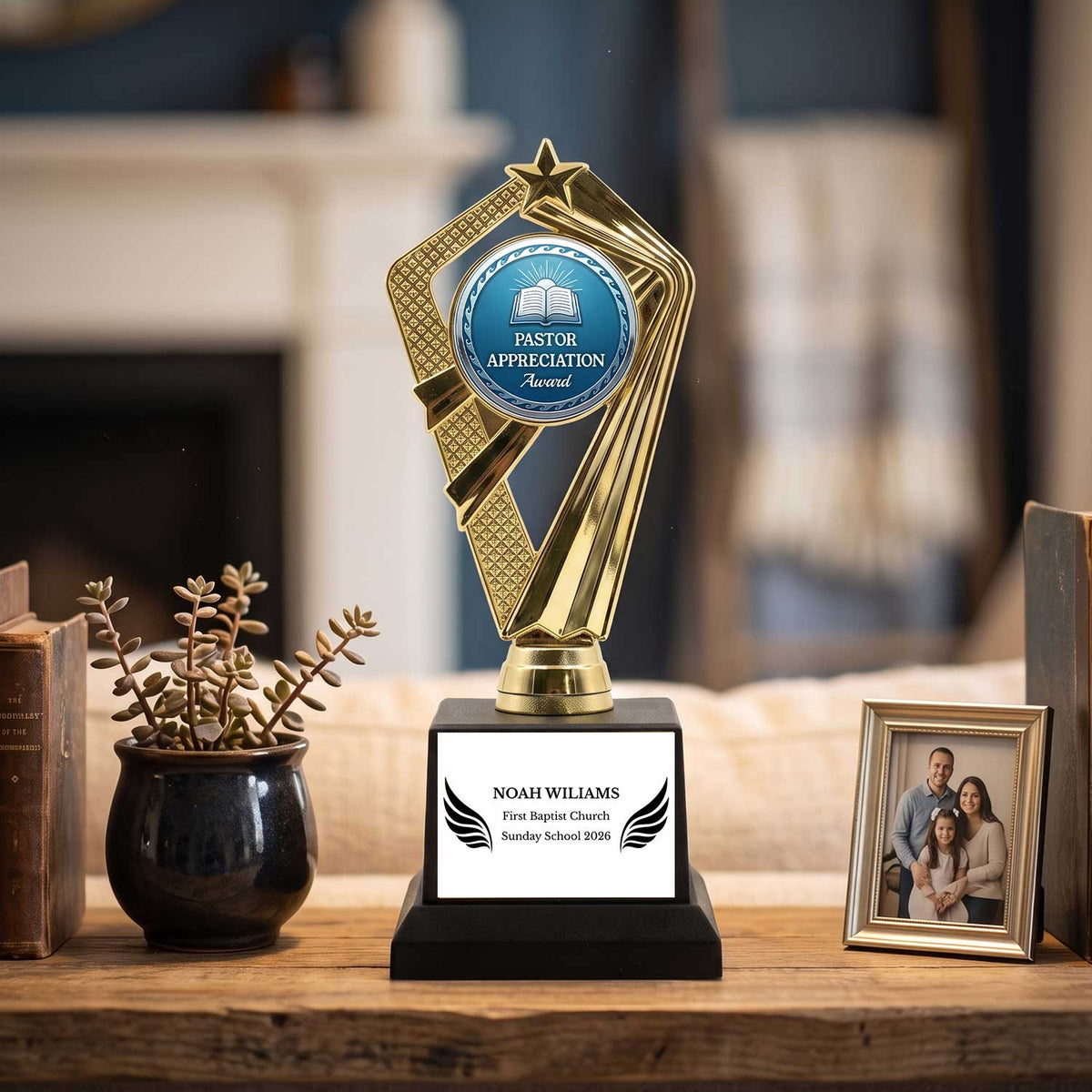 Church Appreciation Trophy Awards (Pastor, Choir, Volunteer) - Engraved