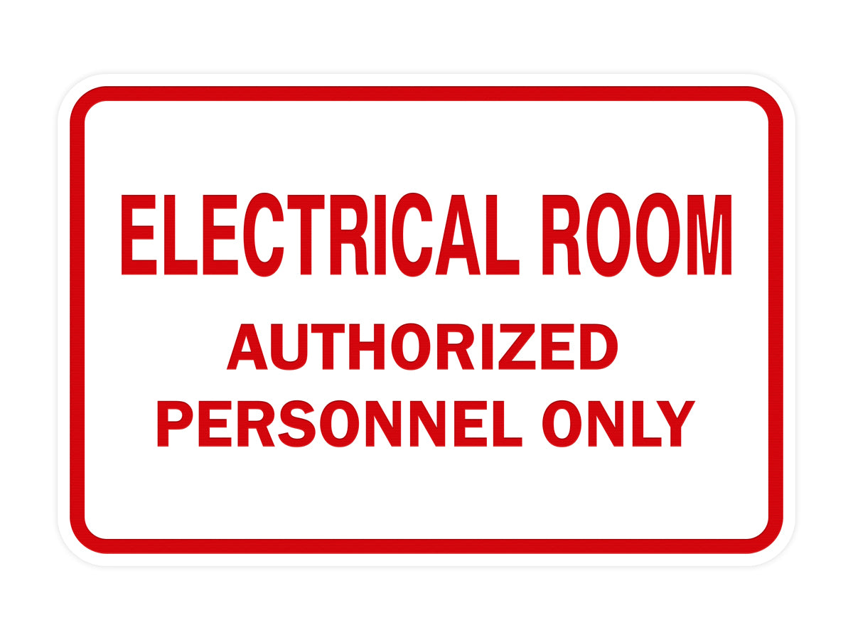 Classic Framed ELECTRICAL ROOM AUTHORIZED PERSONNEL ONLY Sign