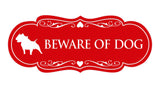 Designer Beware of Dog Sign