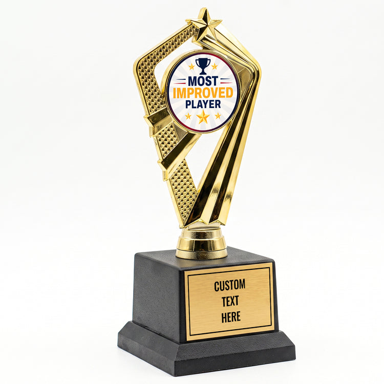 All Quality Most Improved Player Trophy, Custom Engraved — Personalized Award for Any Youth Sport or League