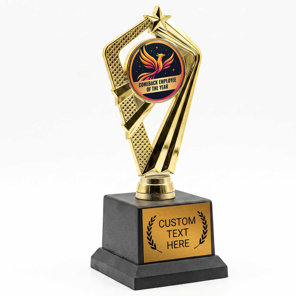 Fun Employee Recognition Trophy Awards (Sales, Hardest Working) - Engraved