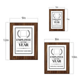 Employee of the Year Award Personalized (Wooden) Wall Plaque With Easel Acrylic Stand | Workplace Recognition Ceremonies Award Plaques