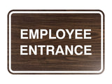 Classic Framed Employee Entrance Sign