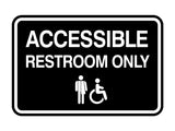 Signs ByLITA Classic Framed Accessible Restroom Wall or Door Sign