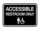 Signs ByLITA Classic Framed Accessible Restroom Wall or Door Sign