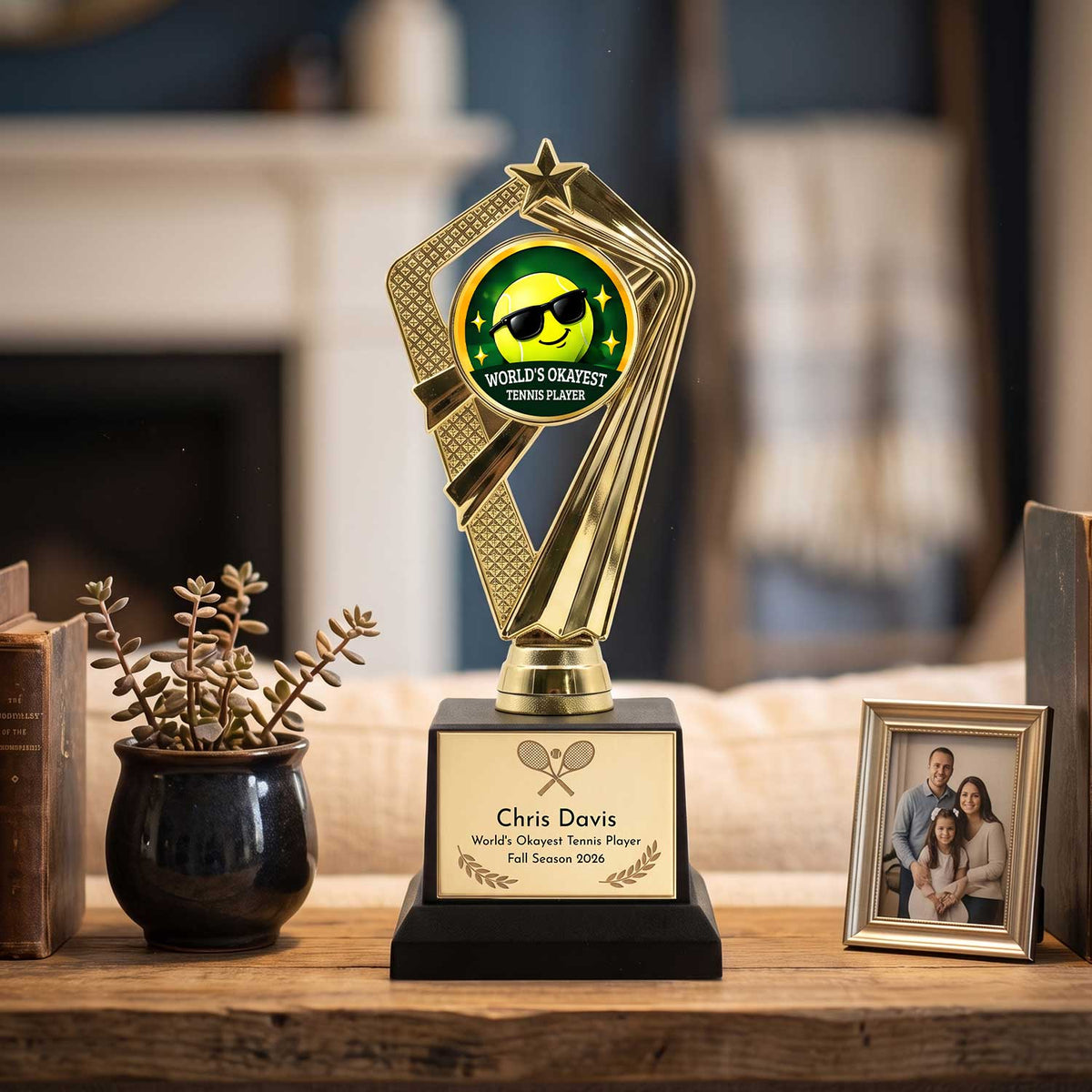 Funny Tennis Trophy Awards - Gag Gifts for Tennis Players - Custom Engraved