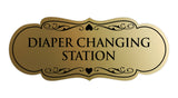 Designer Diaper Changing Station Sign