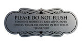Designer Please Do Not Flush Etiqutte Sign