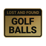 Classic Framed Lost And Found Golf Balls Wall or Door Sign
