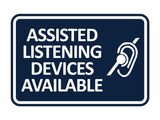 Signs ByLITA Classic Framed Assisted Listening Devices Available Wall or Door Sign