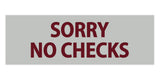 Basic Sorry No Checks