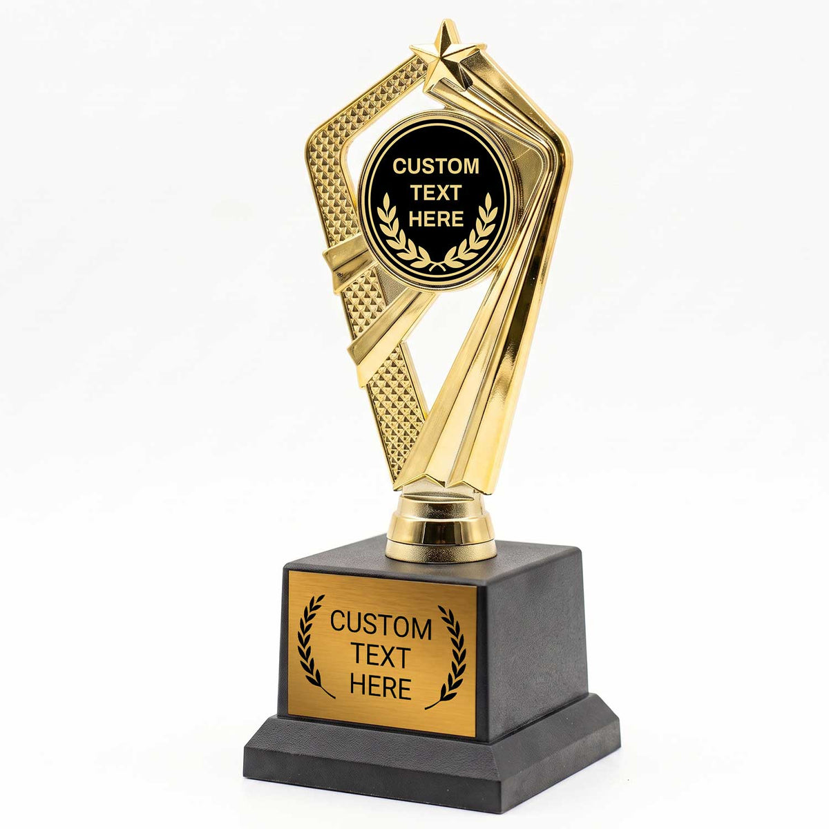 Laurel Wreath Custom Insert Trophy Awards (Olive, Palm, Wreath) - Engraved