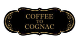 Signs ByLITA Designer Coffee to Cognac Elegant Design Clear Messaging Durable Construction Easy Installation Wall or Door Sign