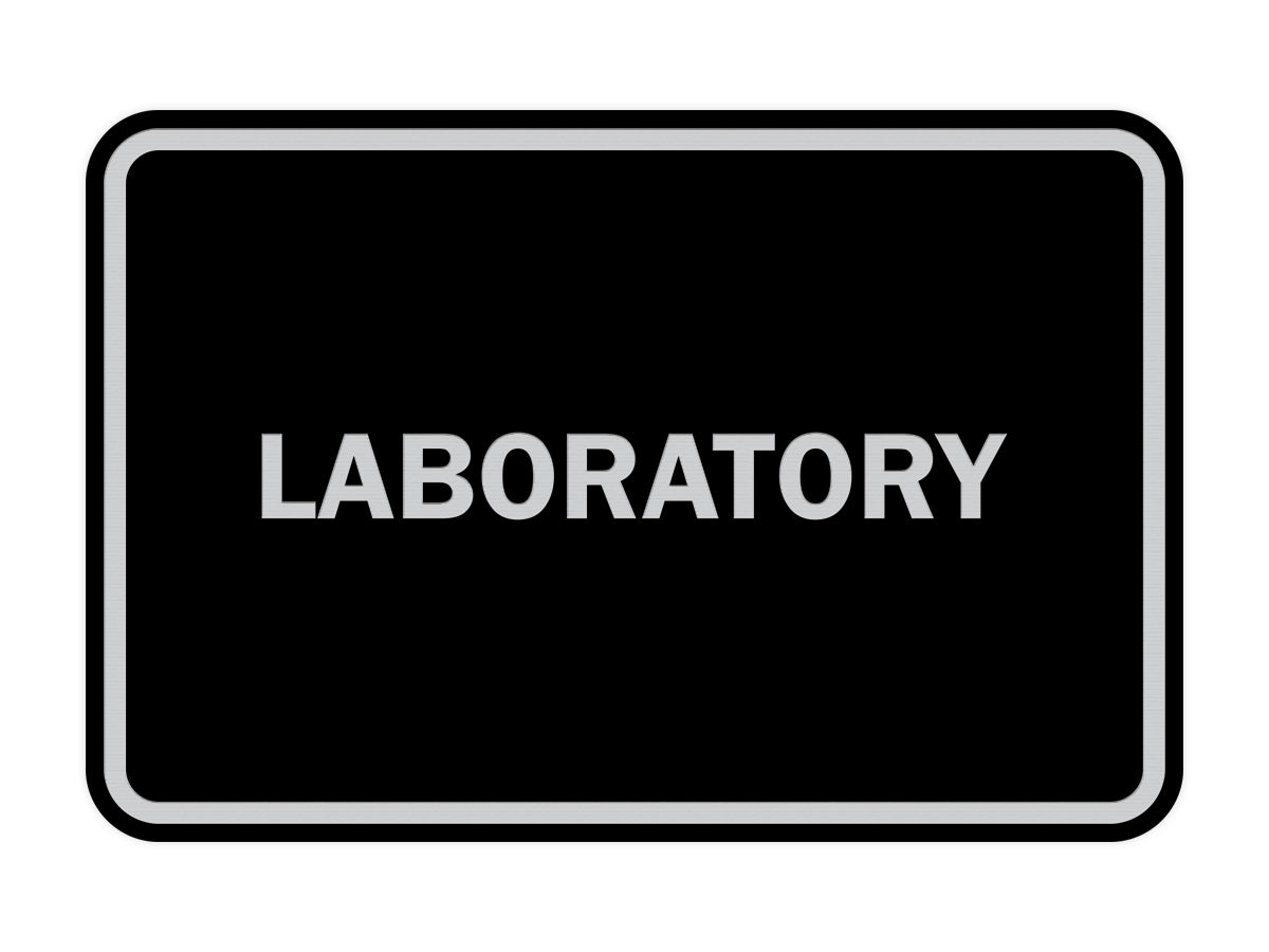 Classic Framed Laboratory Sign