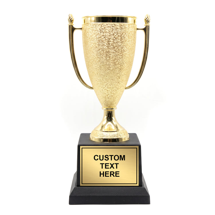 All Quality Cup Trophy, 1st 2nd 3rd Place or Set, Custom Engraved Gold Cup — Personalized Placement Awards for Sports, Contests & Competitions