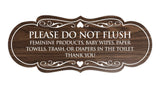 Designer Please Do Not Flush Etiqutte Sign