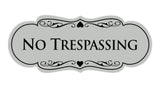 Designer No trespassing Sign