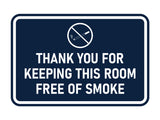 Signs ByLITA Classic Framed Thank You For Keeping This Room Free Of Smoke Wall or Door Sign