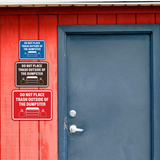 Signs ByLITA Classic Framed Do Not Place Trash Outside Of The Dumpster Wall or Door Sign