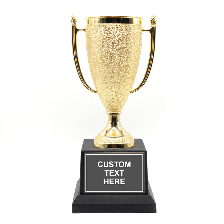 All Quality Cup Trophy, 1st 2nd 3rd Place or Set, Custom Engraved Gold Cup — Personalized Placement Awards for Sports, Contests & Competitions