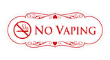 Designer No Vaping Sign