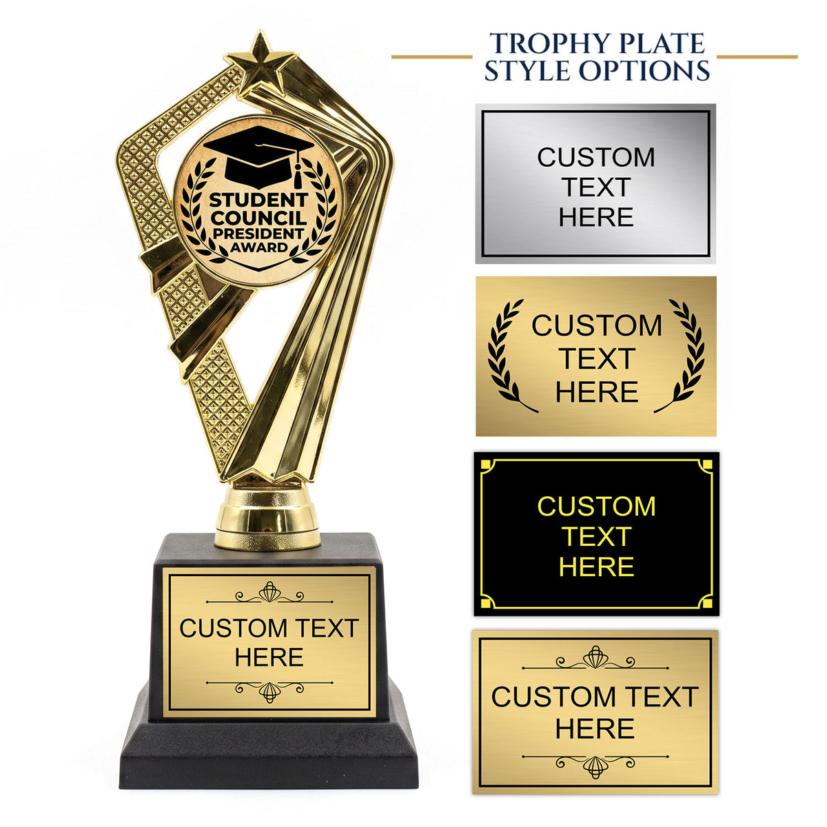 Student & Team Leadership Trophy Awards (President, Captain) - Engraved