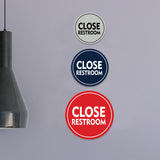 Signs ByLITA Circle Close Restroom Wall or Door Sign
