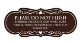 Designer Please Do Not Flush Etiqutte Sign