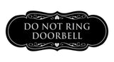 Designer Do Not Ring Doorbell Sign