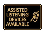Signs ByLITA Classic Framed Assisted Listening Devices Available Wall or Door Sign