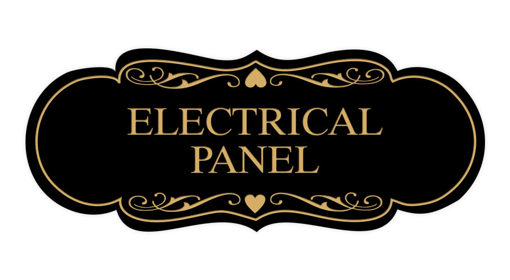 Model Home Panel Sign Designer Electrical Panel Sign – Pacific Sign and Stamp