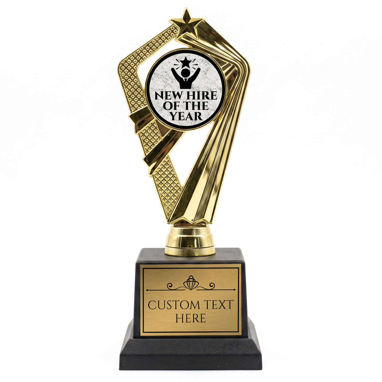 Employee Recognition Trophy Awards (Teamwork, Safety, Quality) - Engraved