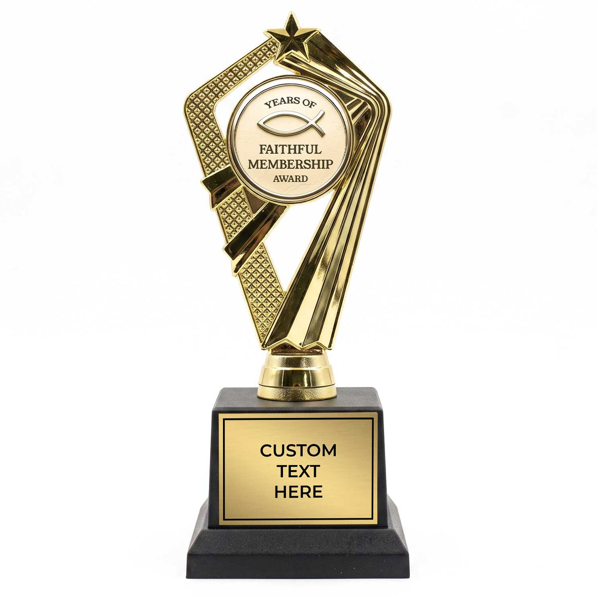 Church Ministry & Member Trophy Awards (Mission, Bible Study) - Engraved