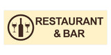 Basic Restaurant & Bar Wall or Door Sign