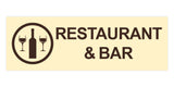 Basic Restaurant & Bar Wall or Door Sign