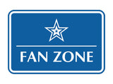 Signs ByLITA Classic Framed Fan Zone Wall or Door Sign