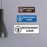 Basic Restaurant & Bar Wall or Door Sign
