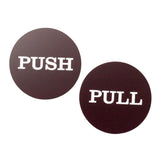 Push Pull Round Door Sign