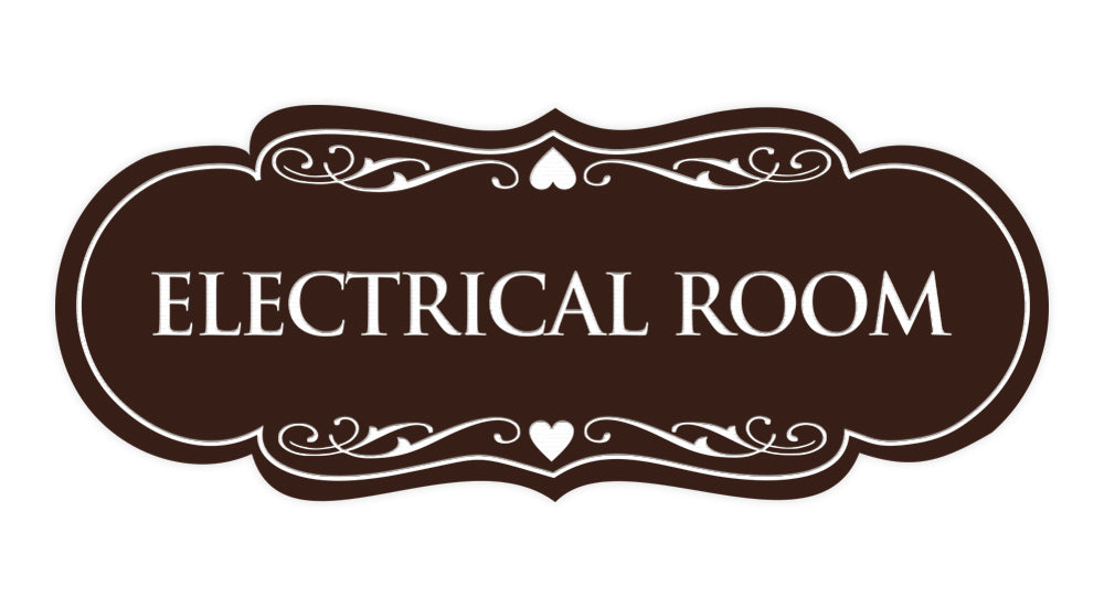 Designer Electrical Room Sign