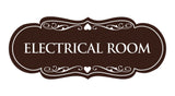 Designer Electrical Room Sign