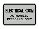 Classic Framed ELECTRICAL ROOM AUTHORIZED PERSONNEL ONLY Sign