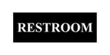 Basic Restroom Wall or Door Sign