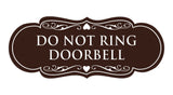 Designer Do Not Ring Doorbell Sign