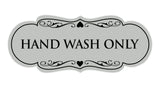Designer Hand Wash Only Sign