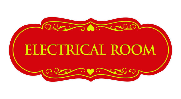 Designer Electrical Room Sign