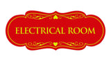 Designer Electrical Room Sign