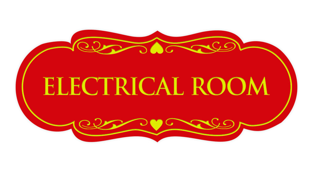 Designer Electrical Room Sign